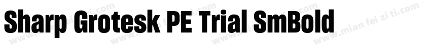 Sharp Grotesk PE Trial SmBold 15字体转换